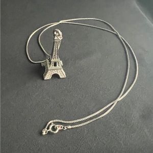 Vintage 3D Eiffel Tower Necklace